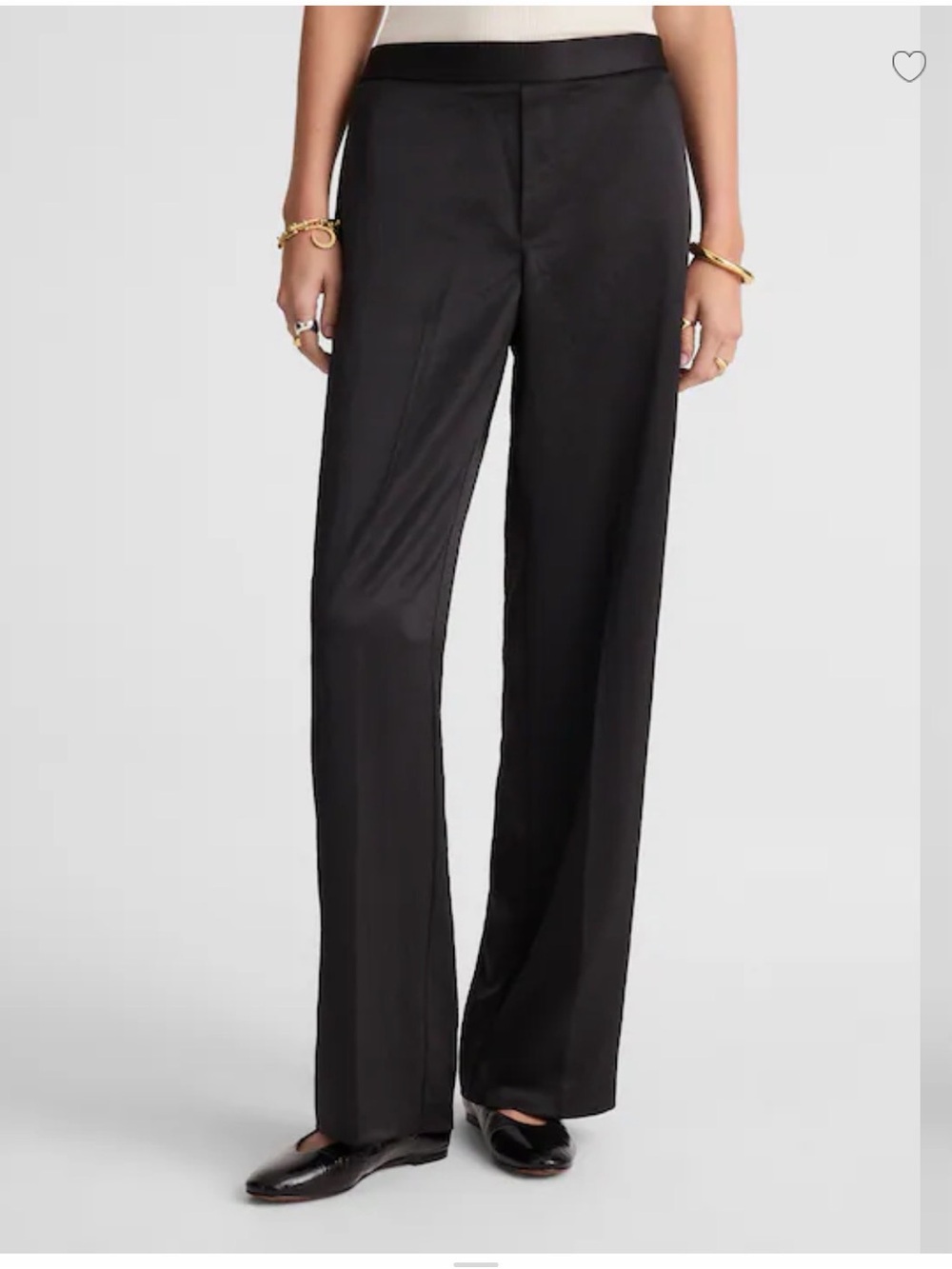 Madewell The Petite Easy Pull-On Pant in
Satin